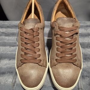Frye Chocolate Ivy Low Lace Leather Women's Sneakers